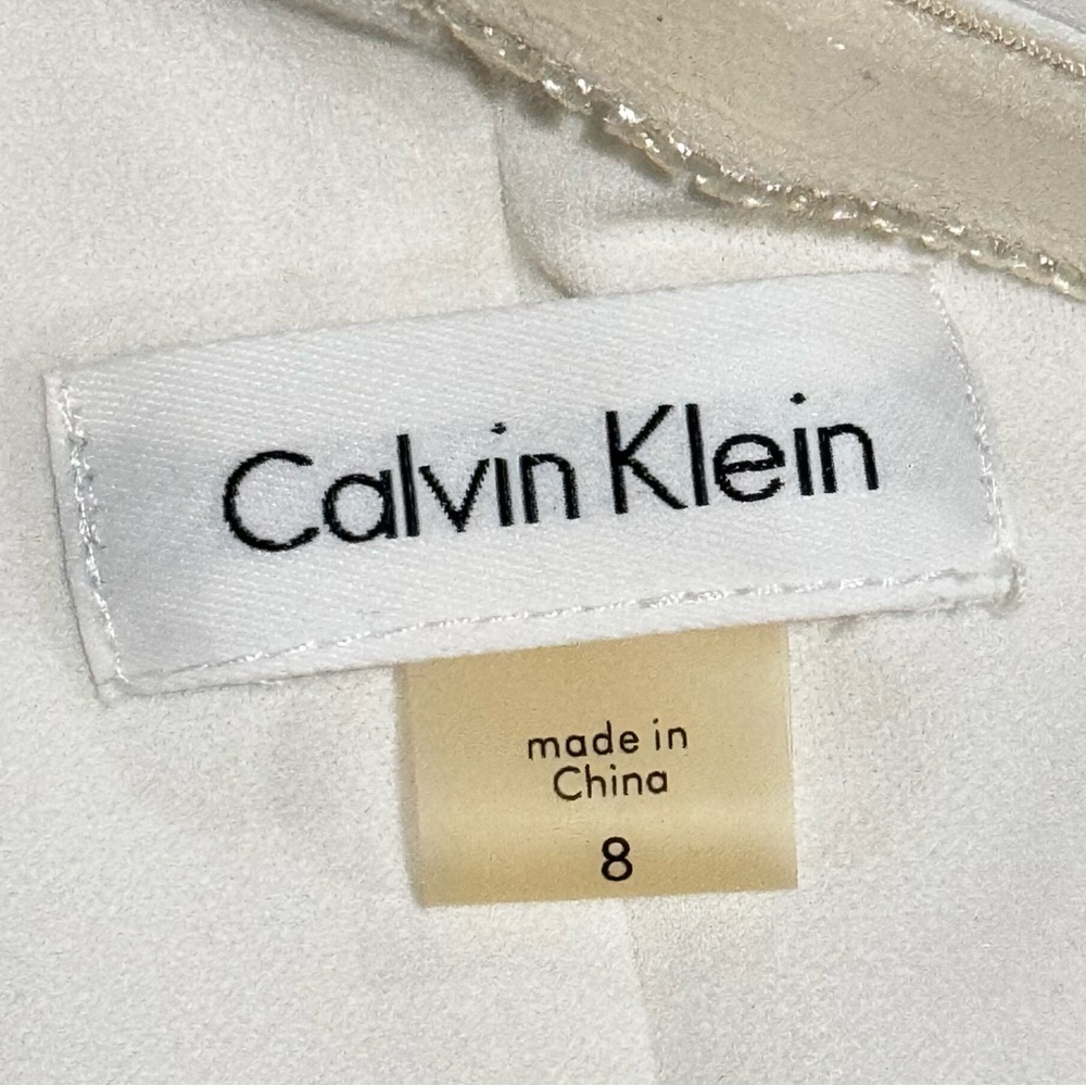 Calvin Klein One-Shoulder White Jumpsuit - Picture 5 of 6